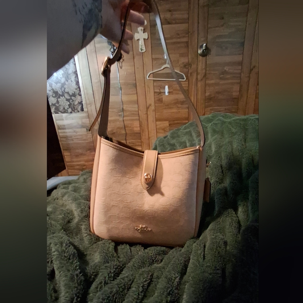 COACH sand Hadley Crpssbody/ Shoulder Bag